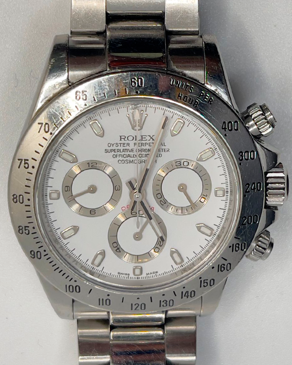 Rolex Cosmograph Daytona 40MM White Dial Steel Bracelet (116520)