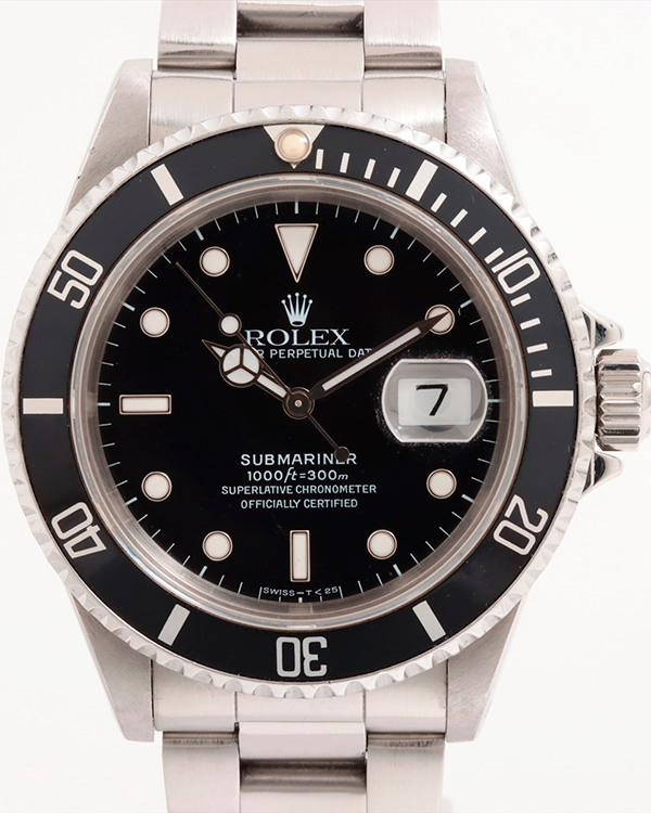 1992 Rolex Submariner Date Vintage 40MM Black Dial Oyster Bracelet (16610)