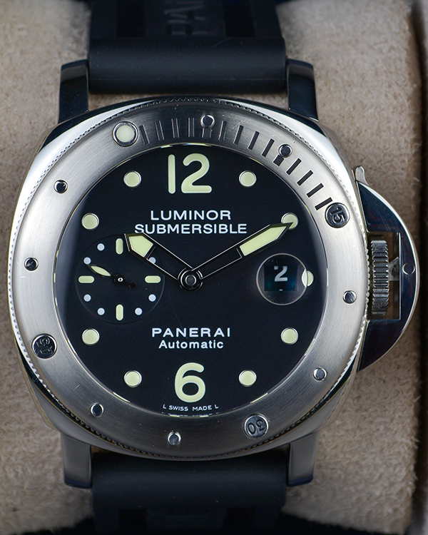 Panerai Luminor Submersible 44MM Black Dial Rubber Strap (PAM00024)