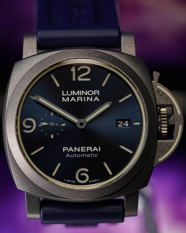 2021 Panerai Luminor Limited Edition 44MM Blue Dial Rubber Strap (PAM01117)