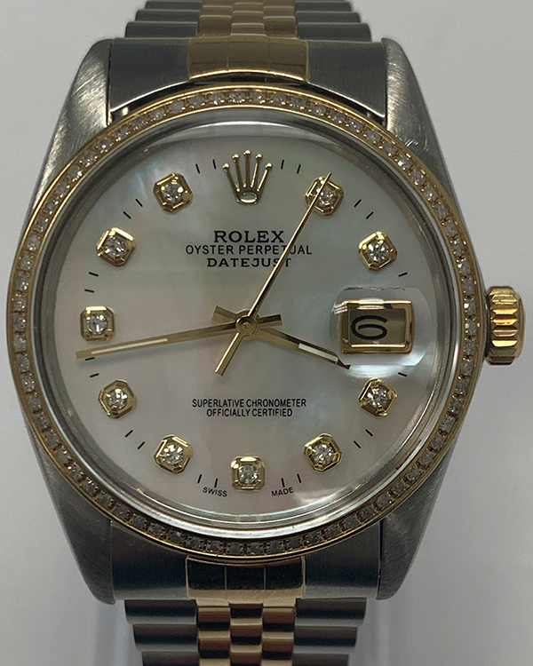 Rolex Datejust 36MM Mother of Pearl Dial Two-Tone Jubilee Bracelet (16013)