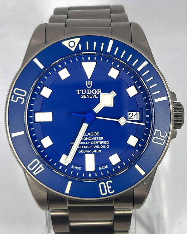 2022 Tudor Pelagos 42MM Blue Dial Titanium Bracelet (25600TB)