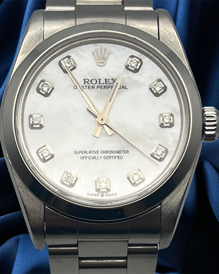 Rolex Oyster Perpetual 31MM Aftermarket Mother of Pearl Dial Oyster Bracelet (67480)