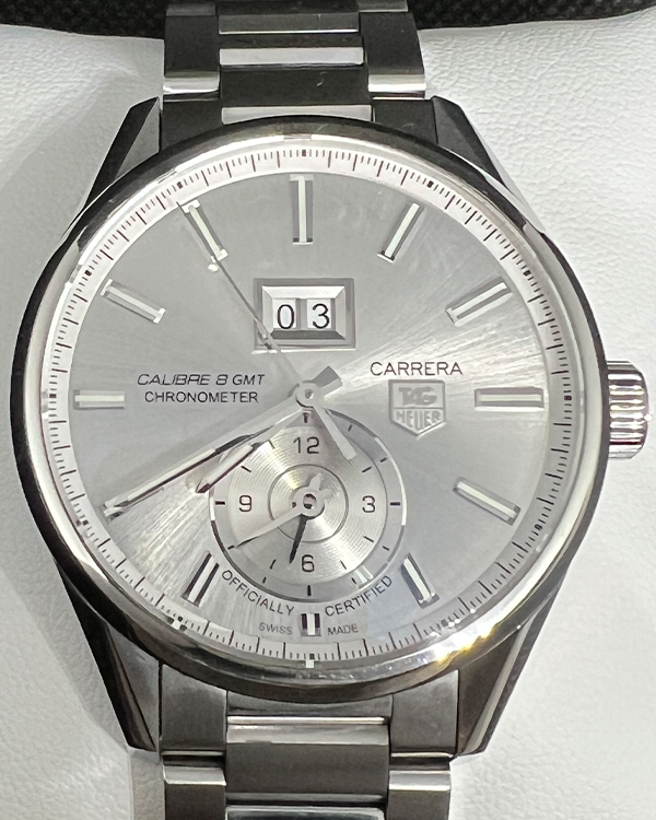 2016 TAG Heuer Carrera Calibre 8 41MM Silver Dial Steel Bracelet (WAR5011.BA0723)