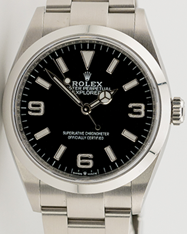 2023 Rolex Explorer 36MM Oystersteel Black Dial (124270)