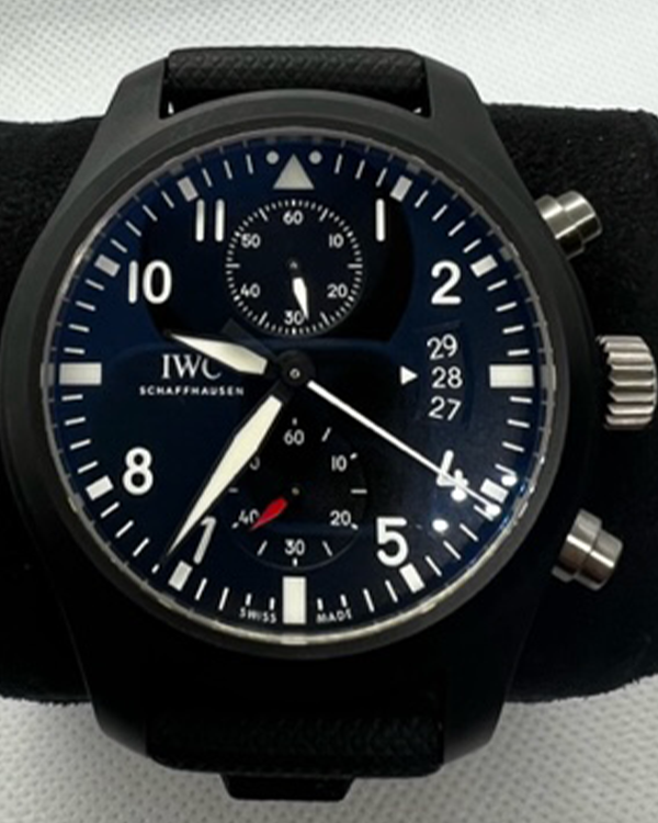 IWC Pilot Chronograph Top Gun Ceramic Black Dial (IW388007)