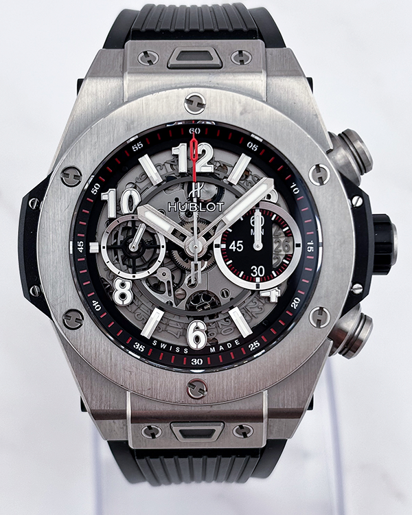 Hublot Big Bang Unico 45MM Skeleton Dial Rubber Strap (411.NX.1170.RX)