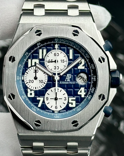 2005 Audemars Piguet Royal Oak Offshore Chronograph 42MM Blue Dial Steel Bracelet (25721ST.OO.1000ST.09.A)