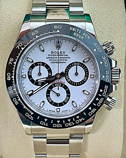 2021 Rolex Cosmograph Daytona "Panda" 40MM White Dial Oyster Bracelet (116500LN)