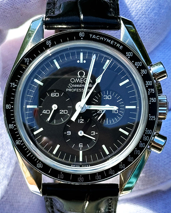 Omega Speedmaster Professional Moonwatch 42MM Black Dial Leather Strap (310.32.42.50.01.002)