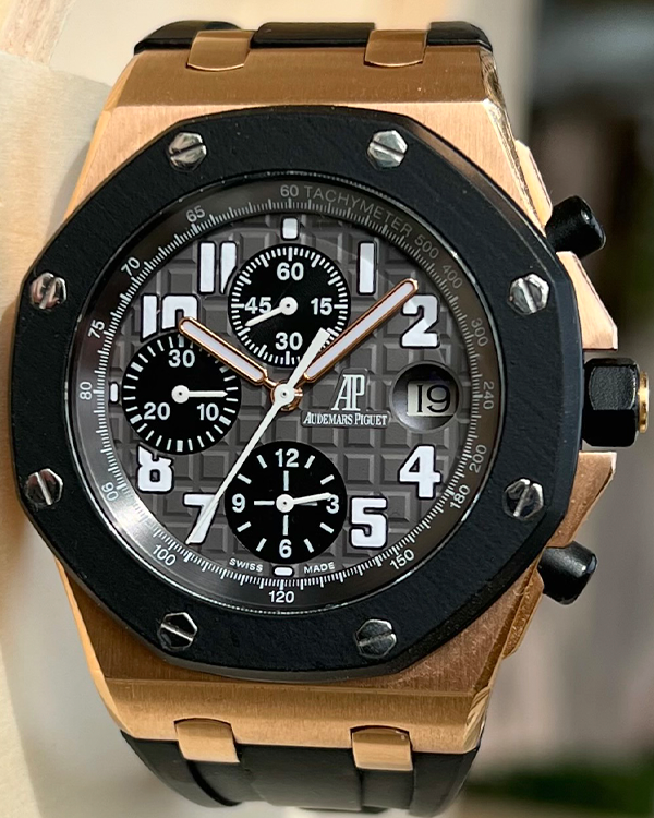 Audemars Piguet Royal Oak Offshore Chronograph 42MM Grey Dial Rubber Strap (25940OK.OO.D002CA.01.A)