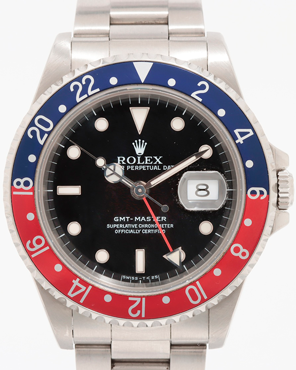 1997 Rolex GMT-Master "Pepsi" 40MM Black Dial Oyster Bracelet (16700)