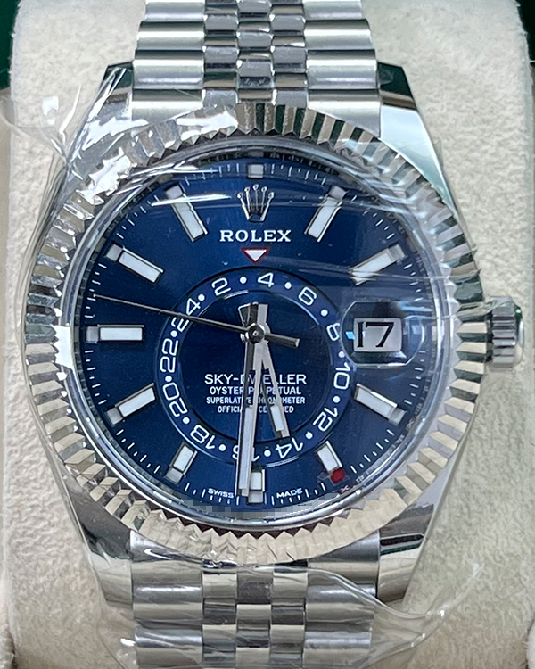 2021 Rolex Sky-Dweller 42MM Blue Dial Jubilee Bracelet (326934)