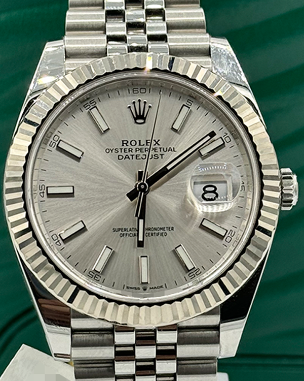 2023 Rolex Datejust 41MM Silver Dial Jubilee Bracelet (126334)