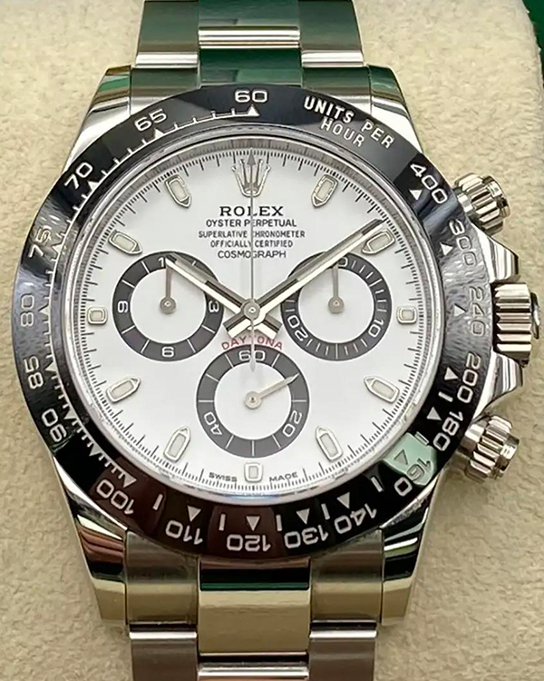 2020 Rolex Cosmograph Daytona "Panda" 40MM White Dial Oyster Bracelet (116500LN)