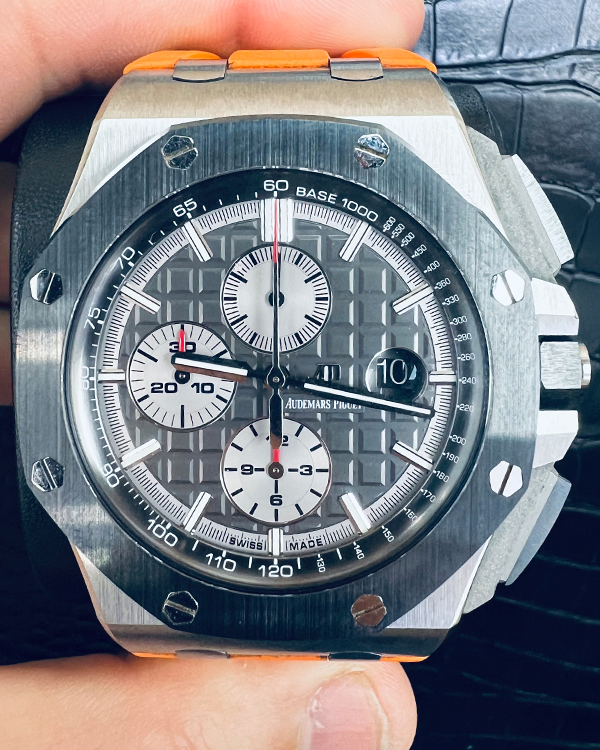 Audemars Piguet Royal Oak Offshore 44MM Grey Dial Rubber Strap (26400IO.OO.A004CA.01)