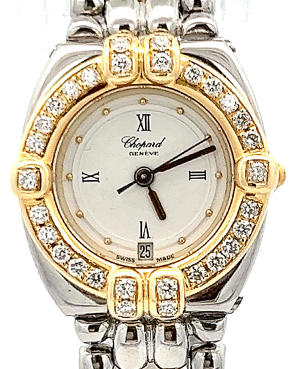 Chopard Gstaad 24MM Quartz White Dial Two-Tone Bracelet (8112)