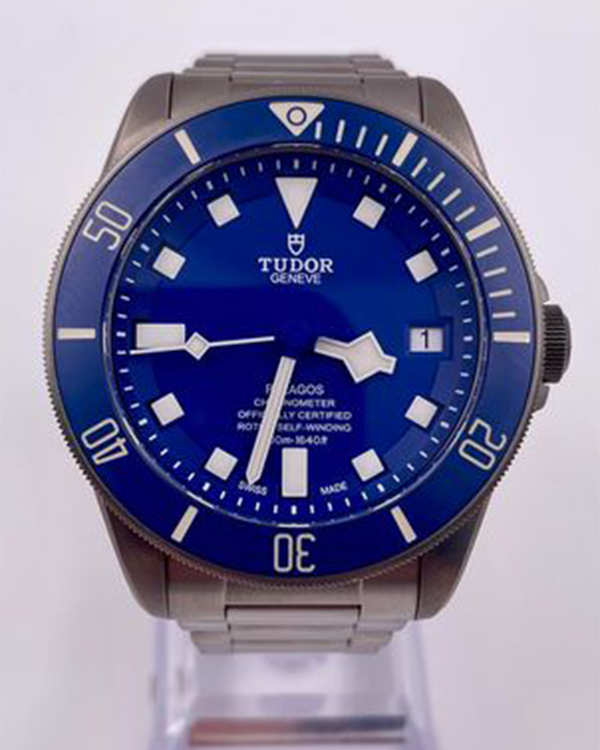 2016 Tudor Pelagos 42MM Titanium and Steel Blue Dial Bracelet (25600TB)