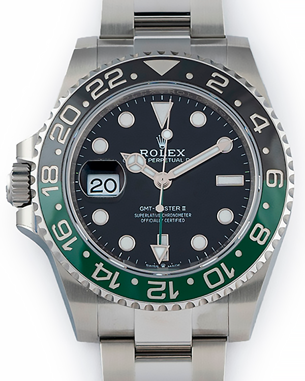 2024 Rolex GMT-Master II "Sprite" 40MM Black Dial Oyster Bracelet (126720VTNR)