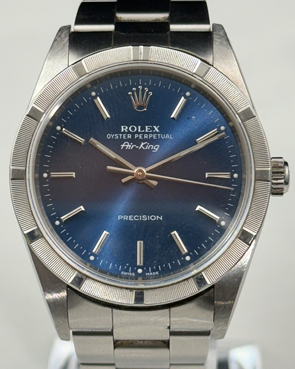 Rolex Air King 34MM Blue Dial Oyster Bracelet (14010)