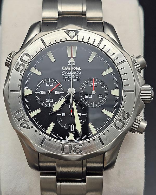 Omega Seamaster 42MM Black Dial Titanium Bracelet (2293.52)