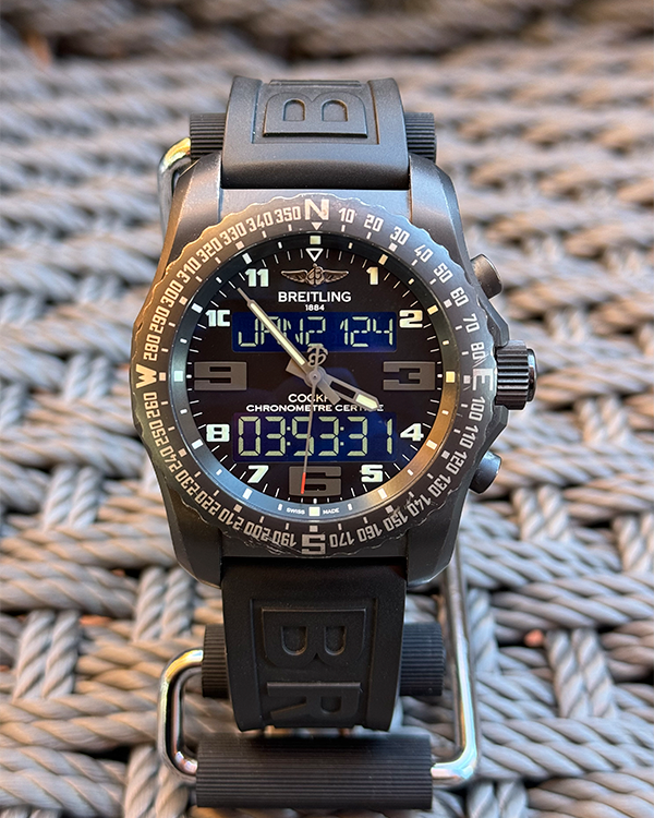 Breitling Cockpit B50 46MM Black Dial Rubber Strap (VB5010) – Grailzee