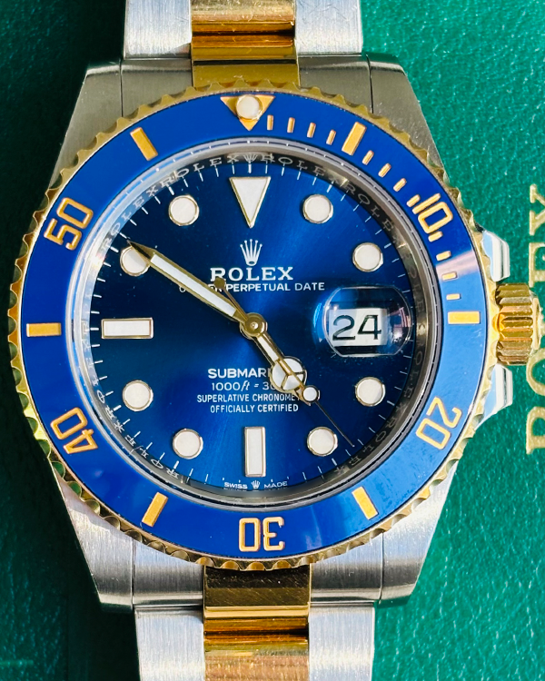 2021 Rolex Submariner Date "Bluesy" 41MM Blue Dial Two-Tone Oyster Bracelet (126613LB)