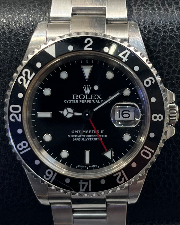 Rolex GMT-Master II 40MM Black Dial Oyster Bracelet (16710)