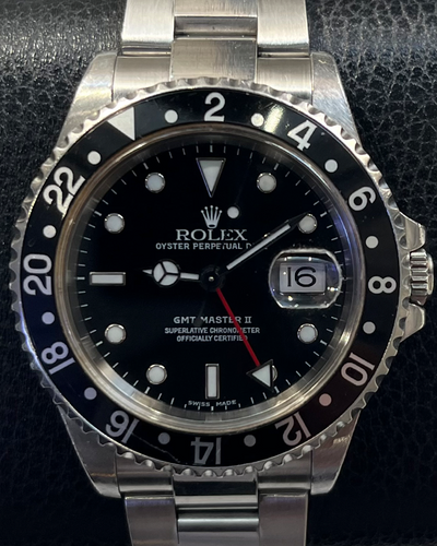 Rolex GMT-Master II 40MM Black Dial Oyster Bracelet (16710)