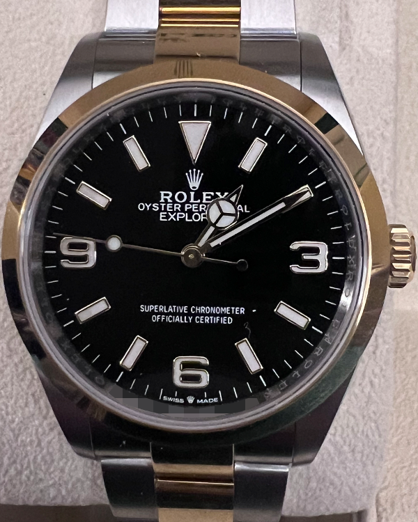 2021 Rolex Explorer 36MM Black Dial Two-Tone Bracelet (124273)