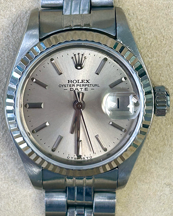 Rolex Lady-Datejust 26MM Silver Dial Steel Bracelet (6917)