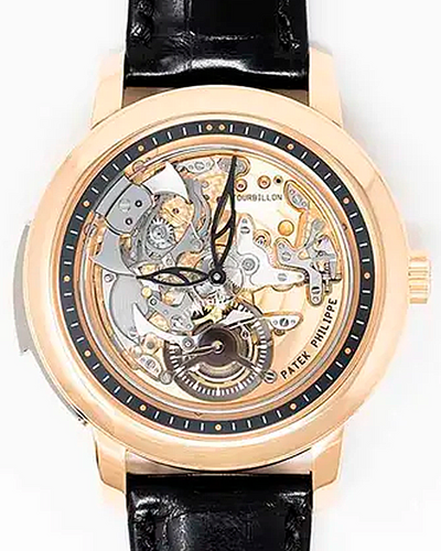 2023 Patek Philippe Grand Complications Minute Repeater 42MM Skeleton Dial Leather Strap (5303R-001)