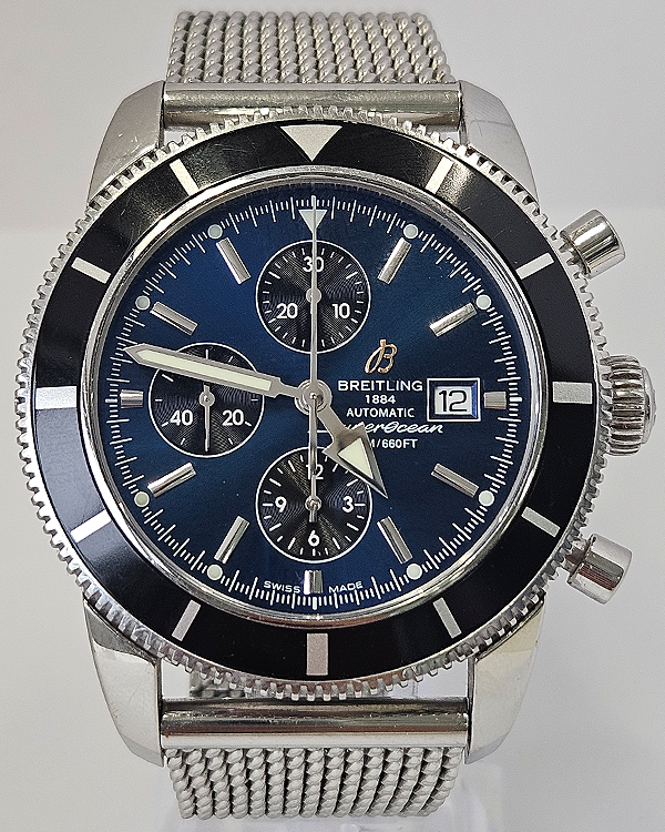 Breitling Superocean Heritage Chronograph 46MM Blue Dial Steel Bracelet (A13320)