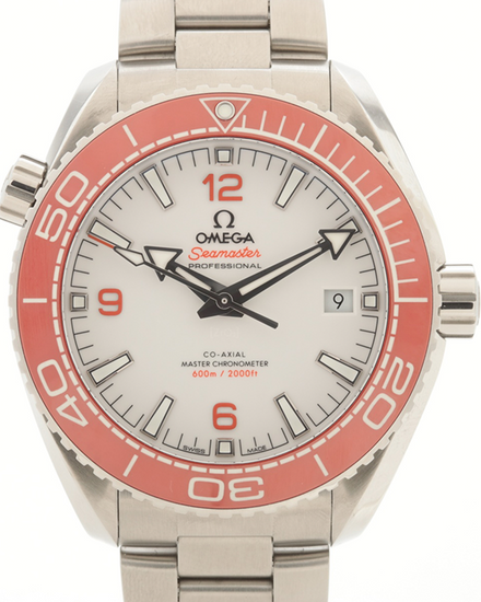 2023 Omega Seamaster Planet Ocean 600M "Creamsicle" 43.5MM White Dial Steel Bracelet (215.30.44.21.04.001)