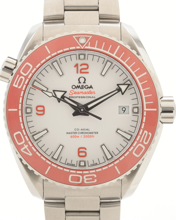 2023 Omega Seamaster Planet Ocean 600M "Creamsicle" 43.5MM White Dial Steel Bracelet (215.30.44.21.04.001)