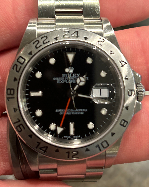 Rolex Explorer II 40MM Black Dial Oyster Bracelet (16570)