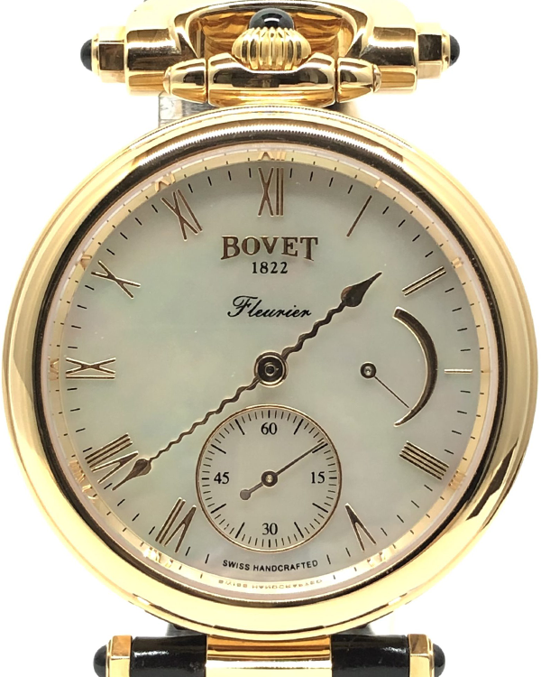 Bovet Amadeo Fleurier 39MM White Mother of Pearl Dial Leather Strap (AF39005)