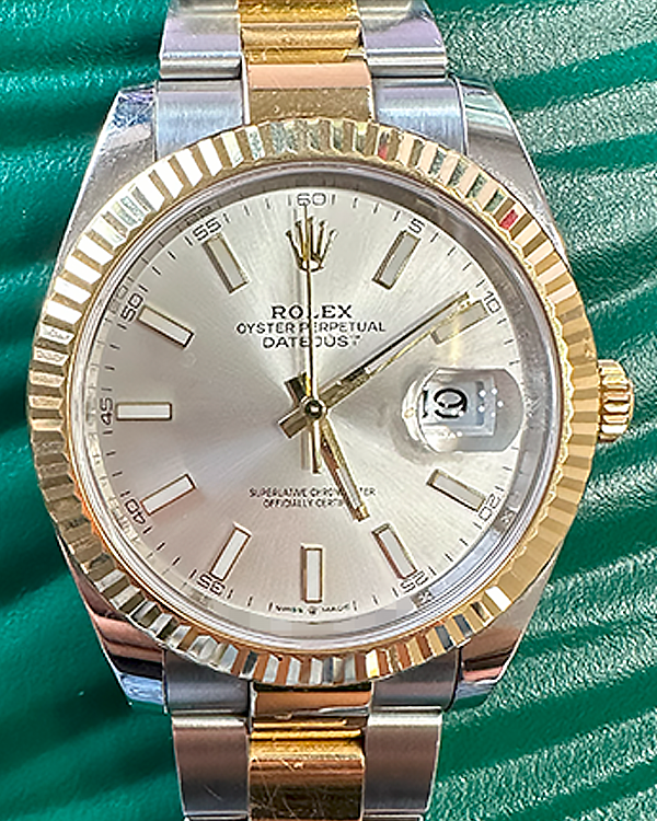 No Reserve - 2021 Rolex Datejust 41MM Sundust Dial Two-Tone Oyster Bracelet (126333)