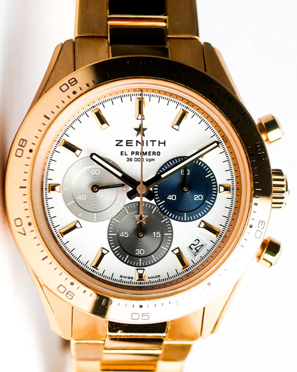 2022 Zenith Chronomaster Sport 41MM White Dial Rose Gold Bracelet (18.3101.3600/69.M3100)