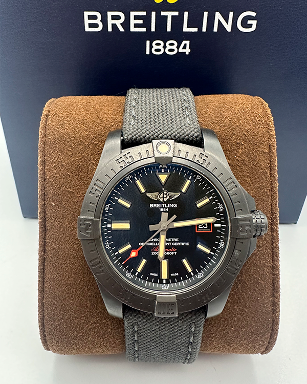 Breitling Avenger Titanium Blackbird 44mm Automatic Mens Watch - V1731110BD74/109W