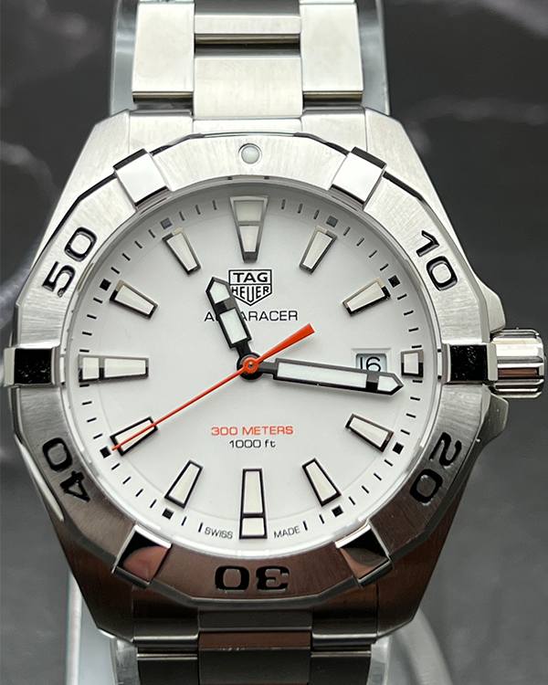 2023 TAG Heuer Aquaracer 300M 41MM Quartz White Dial Steel Bracelet (WBD1111.BA0928)