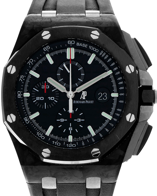 Audemars Piguet Royal Oak Offshore 44MM Black Dial Rubber Strap (26400AU)