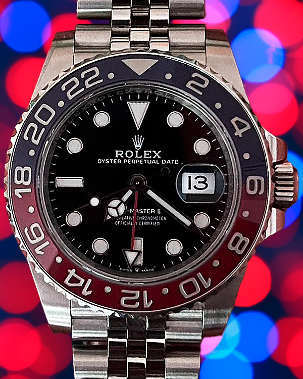 2022 Rolex GMT-Master II "Pepsi" 40MM Black Dial Jubilee Bracelet (126710BLRO)