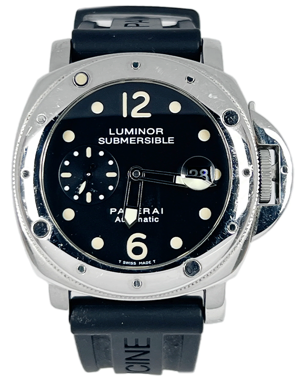 Panerai Luminor Submersible 44MM Black Dial Rubber Strap (PAM00024)