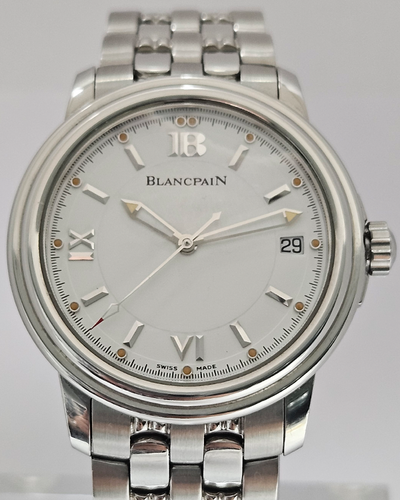 Blancpain Léman Ultra Slim 38mm White Dial Steel Bracelet (2100)