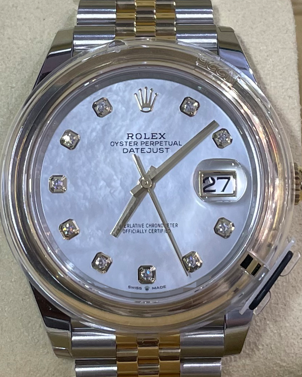 2023 Rolex Datejust 41MM  Mother-of-Pearl Dial Two-Tone Jubilee Bracelet (126303)