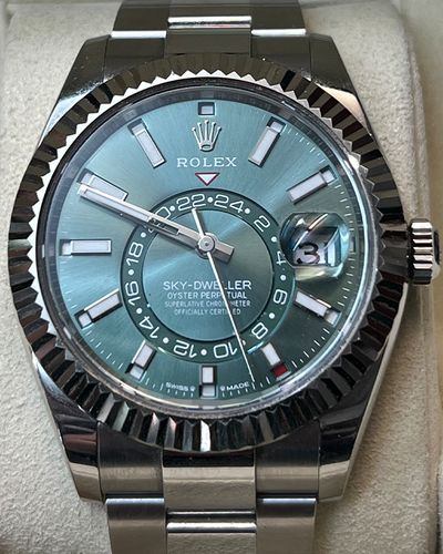 2023 Rolex Sky-Dweller 42MM Mint Green Dial Oyster Bracelet (336934)