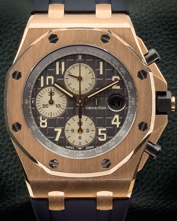 Audemars Piguet Royal Oak Offshore "Half Brick" 42MM Grey Rhodium Dial Rubber Strap (26470OR.OO.A125CR.01)