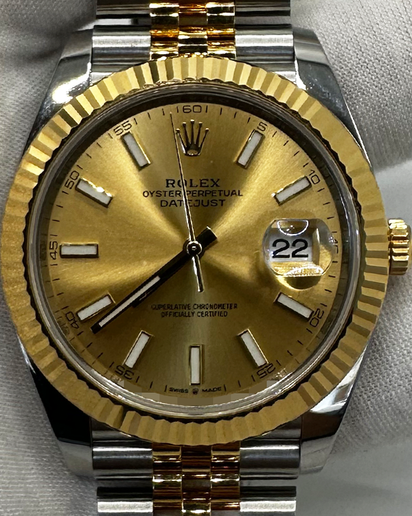 2020 Rolex Datejust 41 Julibee Bracelet Oystersteel and Yellow Gold Champagne Dial (126333)