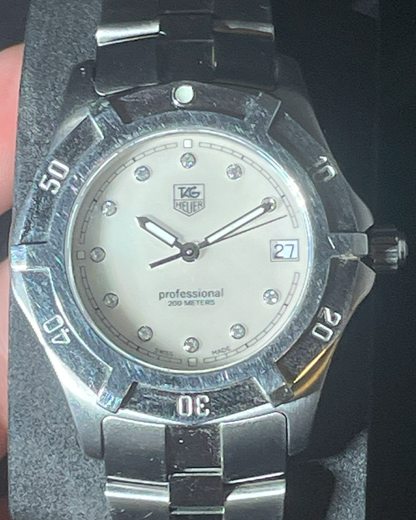 No Reserve - TAG Heuer 2000 30MM Steel Mother Of Pearl Dial (WN111G)